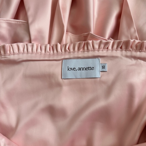 Love Annette Pink Ruffled Mini Dress - Picture 3 of 4